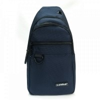 Мужская тканевая сумка-слинг Lanpad 82076 blue