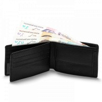 Мужской кожаный кошелек BE BRETTON 1123 black