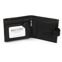Мужской кожаный кошелек BE BRETTON 208-Z3204 black croco