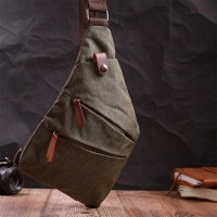 Мужская сумка-слинг из текстиля Vintage 22197 