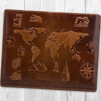 Кожаное портмоне Hi Art 7 wonders of the world PB-01-C18-1148-T002