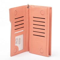 Женский кожаный кошелек Classik  DR. BOND WMB-2M pink purple