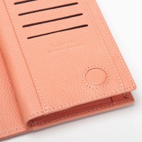 Женский кожаный кошелек Classik  DR. BOND WMB-2M pink purple