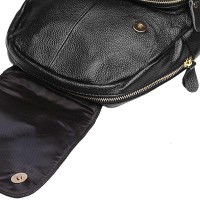 Женский городской кожаный рюкзак Keizer k1322-black