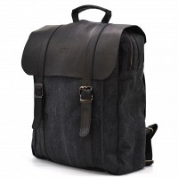 Мужской рюкзак из кожи и канваса TARWA RAG-3420-3md