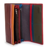 Женский кожаный кошелек Rainbow DR. BOND WRS-501-2 red