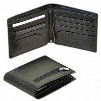 Кожаный мужской кошелек Dr.Bond MSM-3 black