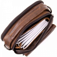 Мужская кожаная сумка через плечо Vintage 20396