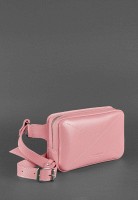 Женская кожаная поясная сумка BlankNote Dropbag Mini розовая BN-BAG-6-PINK-PEACH