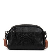 Женский молодежный кожаный клатч ALEX RAI 19204 black