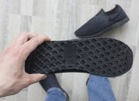 Слипоны мужские летние из сетки черные Progres 41 р. 26,5 см 983207365