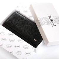 Женский кожаный кошелек BR DR. BOND W46-4 black-red