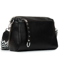Женская кожаная сумка ALEX RAI 8958 black