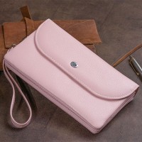 Женский кожаный клатч ST Leather 19323 Розовый