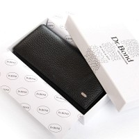 Женский кожаный кошелек BR DR. BOND W1-V-4 black-red