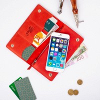 Кожаное портмоне Hi Art Let's Go Travel WP-05-S18-1440-T007