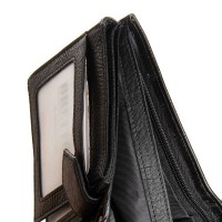 Мужской кожаный кошелек BE BRETTON 208-Y3204 black croco