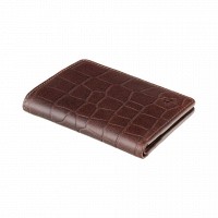 Кожаный мужской кошелек с RFID защитой Visconti cr91 brn