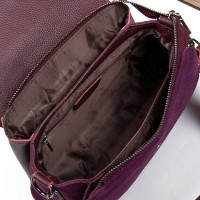 Женская замшевая сумка ALEX RAI 99118 bordo