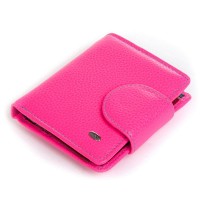 Женский кожаный кошелек Rainbow DR. BOND WRS-415-1 plum-red
