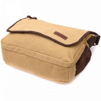 Мужская тканевая сумка через плечо для ноутбука 13" Vintage 22202 
