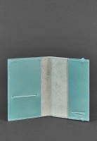 Кожаная обложка для паспорта BlankNote 1.0 бирюзовая BN-OP-1-TIFFANY