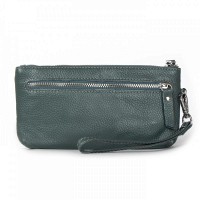 Женская кожаная косметичка Cosmetic  A-00276 blue