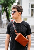 Сумка на пояс BlankNote Dropbag maxi коньяк bn-bag-20-k