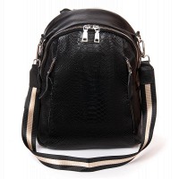 Женская кожаный рюкзак ALEX RAI 8907-9 black