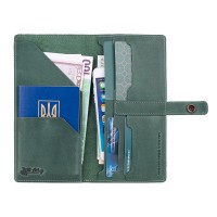 Тревел-кейс из кожи Hi Art TC-01 Mehendi Classic зеленый