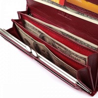 Женский лаковый кожаный кошелек ST Leather 22680 