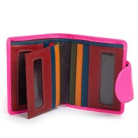 Женский кожаный кошелек Rainbow DR. BOND WRS-415-1 plum-red