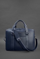 Кожаная сумка для ноутбука и документов BlankNote темно-синяя BN-BAG-37-NAVY-BLUE