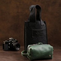 Женская кожаная косметичка GRANDE PELLE 11572