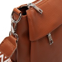 Женская кожаная сумка через плечо ALEX RAI 6001 khaki