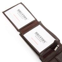 Мужской кожаный кошелек BE BRETTON 208-3204 brown