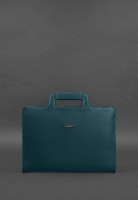 Женская кожаная сумка для ноутбука и документов BlankNote зеленая BN-BAG-36-MALACHITE