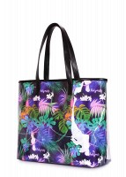 Летняя текстильная сумкас косметичкой POOLPARTY resort-jungle