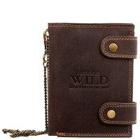 Кожаный кошелек ALWAYS WILD DNK2901BIG-brown