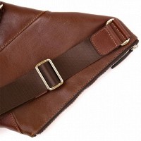 Мужская кожаная сумка-слинг Grande Pelle 721623