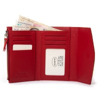 Женский кожаный кошелек Classik  DR. BOND WN-23-18 red