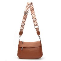 Женская кожаная сумка через плечо ALEX RAI 6001 khaki