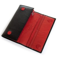 Женский кожаный кошелек BR DR. BOND W501-4 black-red