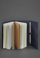 Кожаный блокнот софт-бук BlankNote 1.0 Темно-синий Краст BN-SB-1-ST-NAVY-BLUE