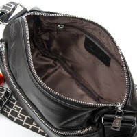 Женская кожаная сумка классическая ALEX RAI 93038 black