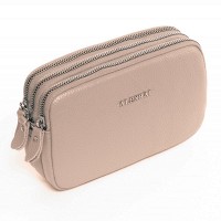 Женский молодежный кожаный клатч ALEX RAI 60061 beige(копия)