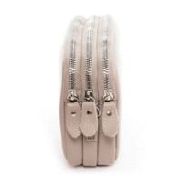 Женский молодежный кожаный клатч ALEX RAI 60061 beige(копия)
