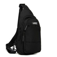 Мужская тканевая сумка-слинг Lanpad A4157 black бол(копия)