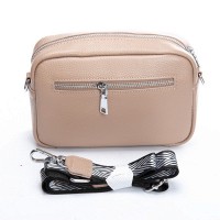 Женский молодежный кожаный клатч ALEX RAI 3801 beige