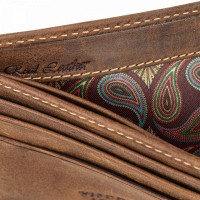 Мужской кожаный кошелек Visconti ART52 Bronte (Saddle Tan)